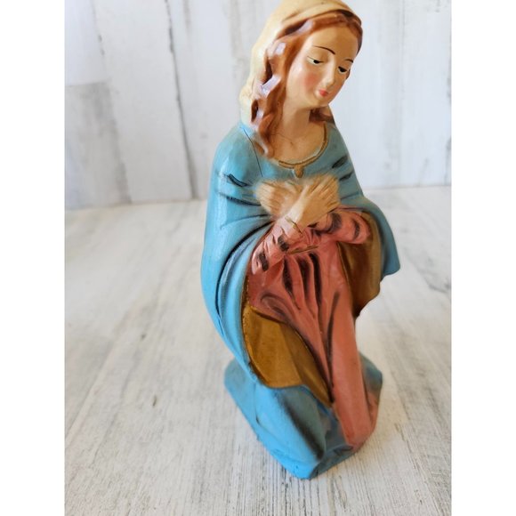 Vintage Italian Mary nativity fontanini 9" village Xmas - Picture 6 of 9